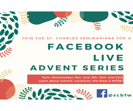 Facebook Live Advent Series with the Seminarians (Dec 9)