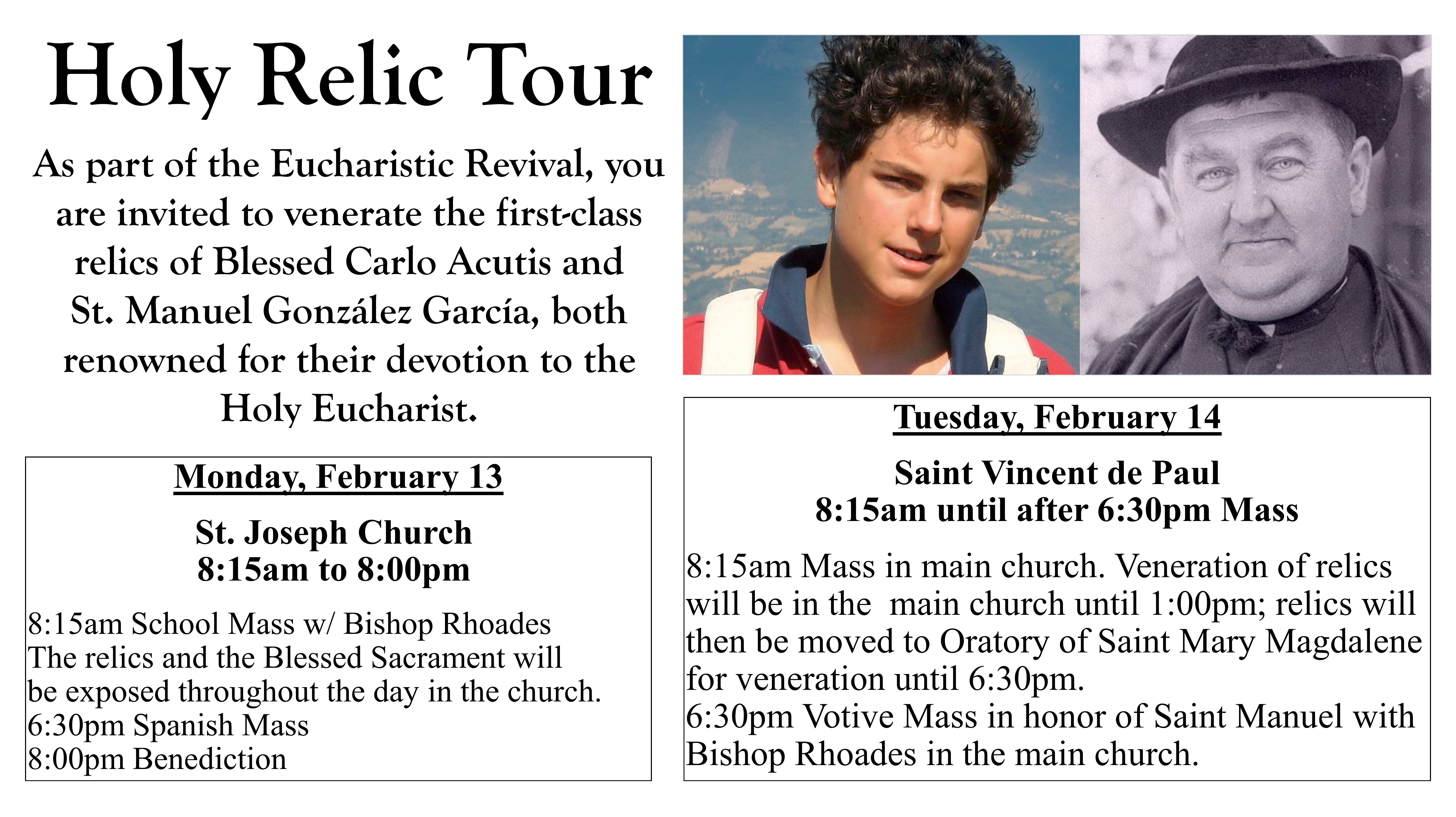 Relic Tour (Feb 13 and 14, 2023)