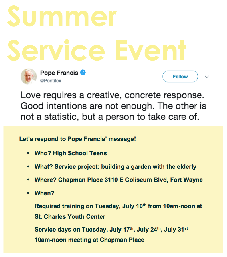 Summer Service Event