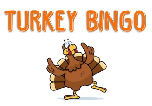 Turkey Bingo (Nov 12, 2023)